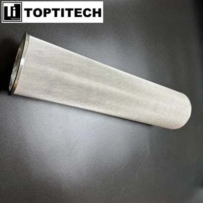 75um SS 304 porous Wire Mesh síuhylki